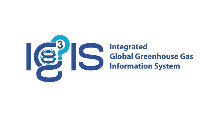 Logo of the Integrated Global Greenhouse Gas Information System (IG3IS) with the acronym in blue and a stylized globe within the "G".