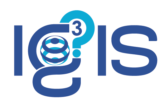Blue and white logo with stylized letters “IC3IS,” featuring a globe, question mark, and the number 3 above the “C.”.